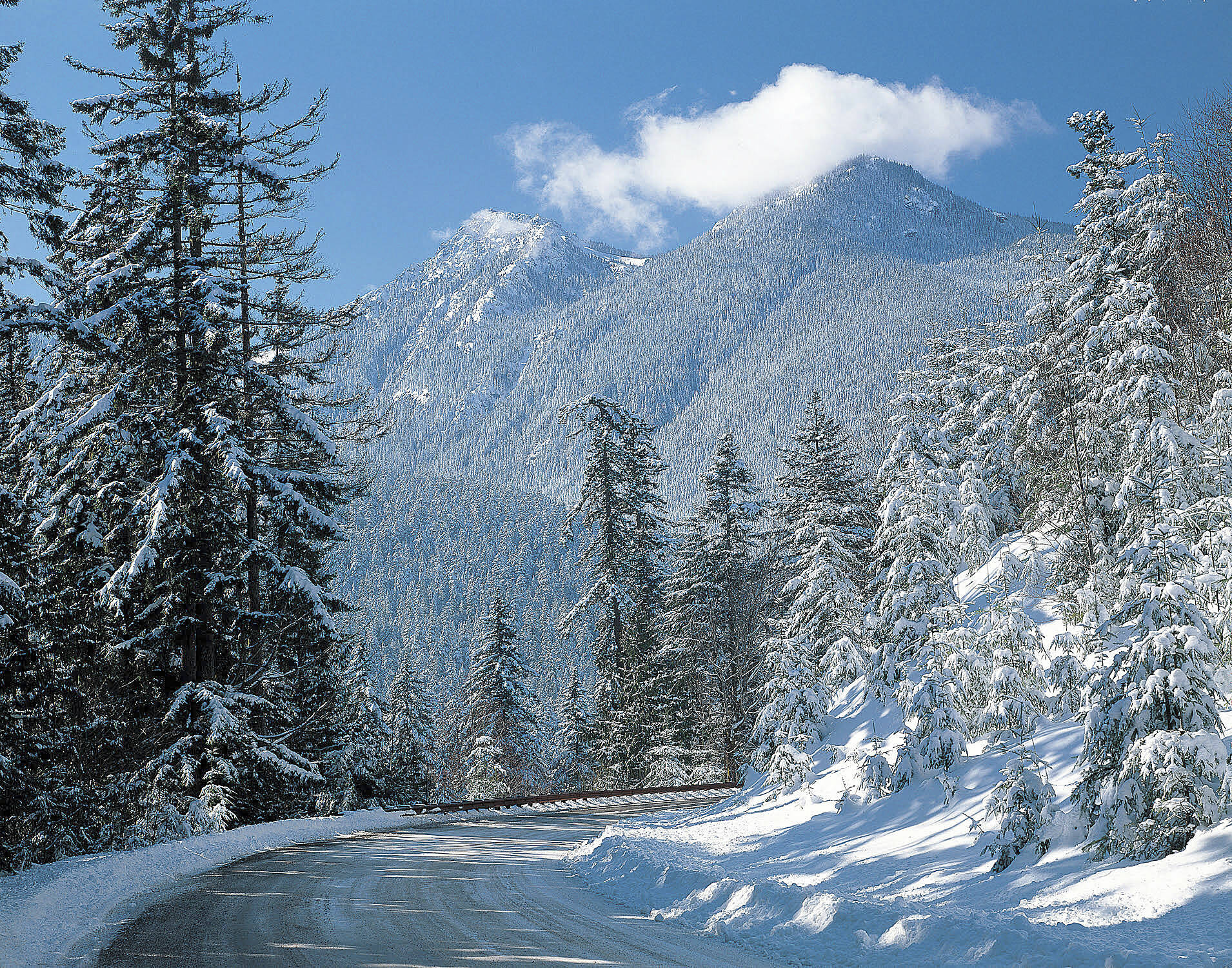 File photo by Ross Hamilton
This photo by Ross Hamilton features Hurricane Ridge Road in the winter. It was used in Hamiltons The Olympic Peninsula calendar.