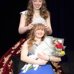 Sequim Gazette photos by Monica Berkseth
Tilly Woods is crowned as the 2026 queen of the Sequim Irrigation Festival on Feb. 21 by last years queen Lily Tjemsland.