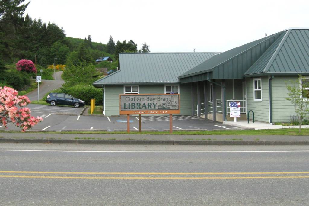 Photo courtesy NOLS/
Clallam Bay Library is one of four branches operated by the North Olympic Library System. Staff report that if a levy lift is approved in April, it would help keep existing hours, services and staffing levels at the branches.