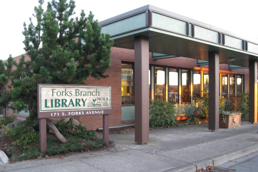 Photo courtesy NOLS/
Forks Branch Library is one of four branches operated by the North Olympic Library System. Staff report that if a levy lift is approved in April, it would help keep existing hours, services and staffing levels at the branches.
