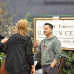 Sequim Gazette photo by Matthew Nash
Port Townsend Garden Center owner Jose Borrayo speaks with visitors of the Soroptimist Gala Garden Show on March 22. He said its his favorite show to attend as he can connect and hear visitors thoughts and needs.