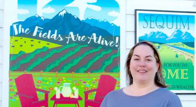 Sequim Gazette photo by Monica Berkseth
Michelle Rhodes, who is in her second year as director of the Sequim Irrigation Festival, was voted Best Volunteer in last years Best of the Peninsula contest sponsored by Sound Publishing Inc., owner of the Sequim Gazette, Peninsula Daily News, and Forks Forum.