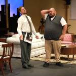 Photo courtesy Mark Klinke/
Tidy and messy collide in Olympic Theatre Arts The Odd Couple, starring Justin Stapleton as Felix Ungar, and Mario Arruda as Oscar Madison.