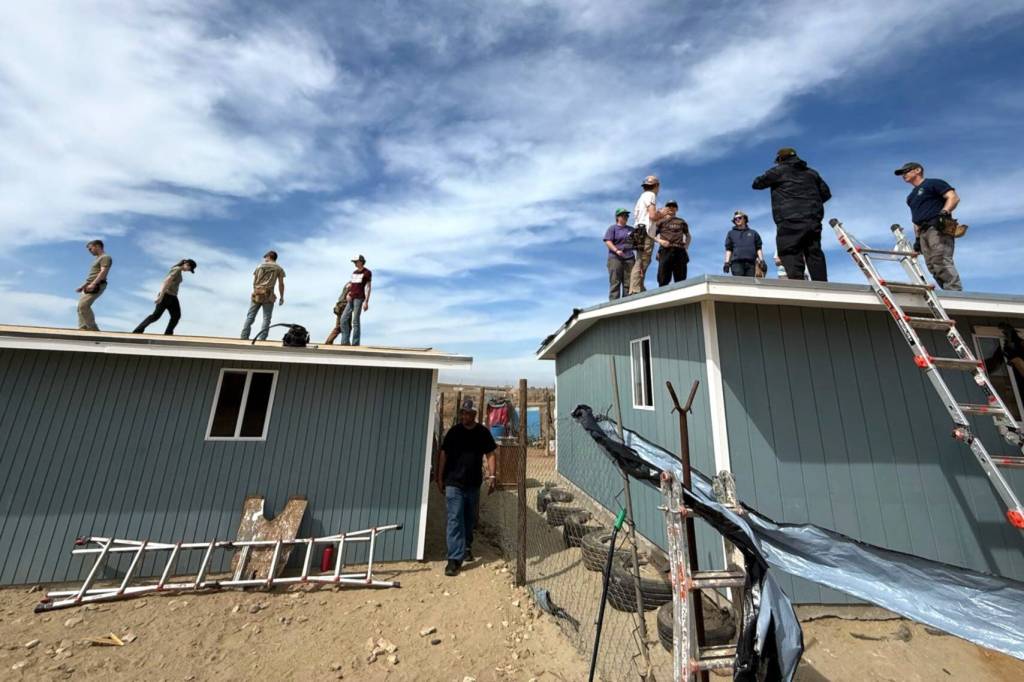 Sequim Community Church paid about $15,000 to build two homes and add amenities such as showers, stoves, and more windows for two families in Mexico. A team from Sequim helped build the homes over spring break.