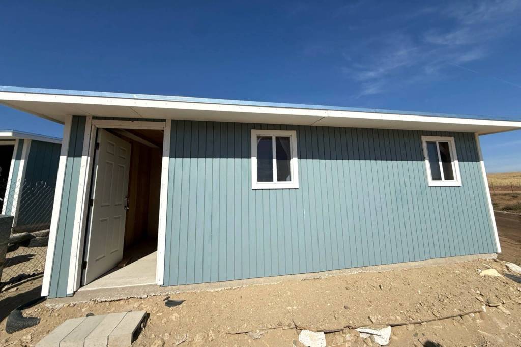 Photo courtesy Keith Sandell/
Sequim High School senior Paloma Franco participated in Sequim Community Churchs Mexico mission trip for the third time, and said that on this most recent venture, they built two homes  one for a family of four, and one for a family of five. It was definitely amazing seeing how their faces lit up and just seeing them get emotional when they put the key in the door and opened it, Franco said. It was awesome getting to see that.