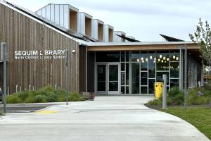 Sequim Gazette photo by Matthew Nash/ A levy lid lift for North Olympic Library System appears to be passing before its May 8 certification date. If it passes, NOLS staff report there wouldnt be a reduction in hours, staffing and material purchases. Levy dollars did not pay for the renovation of the Sequim Library, they said.