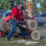 Sequim Gazette file photo by Emily Matthiessen 
Andy Hodder of Buckley competes in the Sequim Logging Show in 2025. The event returns at 2 p.m. Saturday, May 9.