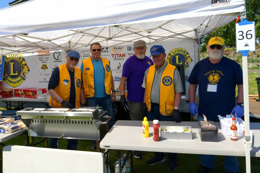 Sequim Gazette photo by Monica Berkseth 
The Sequim Valley Lions brought their hot dog booth to Family Fun Days.