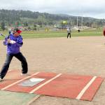 Photo by Patrick Slattery/ The Grey Wolves of Sequims Senior Softball invite others to join in their love of the game. They gather at the ball fields at Carrie Blake Community Park every Tuesday and Thursday morning.