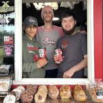Sequim Gazette photo by Matthew Nash
Reddog Coffee, 521 S. Sequim Ave., received a perfect score for its April health inspection. Pictured are employees, from left, Joseph Lachester, Daniel Perry, and Phillip McIntyre. Manager Jacq Goin said shes proud of her team and not surprised they got 100% on the inspection. They work really hard, Goin said.