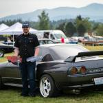 Sequim Gazette photo by Monica Berkseth 
Justin Sutherbys 1989 Skyline GTR won two awards at the Classic Car Show on May 9 - Peoples Choice and Best Import.