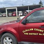 Sequim Gazette photo by Matthew Nash/ Work to design and build a new, larger Carlsborg Fire Station 33 at Clallam County Fire District 3s Training and Operations Center, 255 Carlsborg Road, pictured, is slated to begin soon once contracts are reviewed by the fire districts legal team. The new fire station will be 8,000-9,000 square feet.