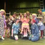 Sequim Gazette photo by Matthew Nash/ Summer Peterson as Hope Cladwell, in center, is met by the poor of Urinetown.