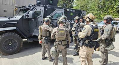 The Peninsula Crisis Response Team was called Thursday to assist in the arrest of a Port Angeles man in connection with a February homicide on Deer Park Road. (Clallam County Sheriffs Office)