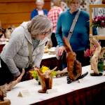 Sequim Gazette photos by Monica Berkseth
About 80 original pieces created by 30 members of Olympic Driftwood Sculptors were on display at the Driftwood Art Show.
