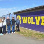 Sequim Gazette photo by Matthew Nash
A new effort through Sequim Education Foundation and Sequim High School students called the Student Community Partnership Initiative has set a $20,000 matching grant to support students and families through St. Vincent de Paul. Donors can provide funds to the Sequim nonprofit through June 30 by mail to St. Vincent de Paul, P.O. Box 2114, Sequim, WA 98382. <ins>Some of those involved in the effort, include, from left Executive Director Lauren Denton with Sequim Education Foundation, SHS junior Olive Bridge, SHS freshman Kendall Adolphe, SHS senior Laila Sundin, Ed Koszykowski with St. Vincent de Paul, SHS senior John Pehrson, and Mike Flynn with St. Vincent de Paul. </ins>