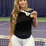 Photo courtesy Andrea Dietzman
Calleigh Thompson, a Sequim senior, placed sixth in the 2A State Girls Tennis Singles Tournament in Seattle. She medaled for the first time after making the state tournament as a sophomore.