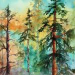 Photo courtesy Renne Emiko Brock
Cedar Ridge is one of the watercolors by Lyn Conlan on display during the month of June at A. Milligan Art Studio & Gallery, 520 N. Sequim Ave.