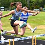 At the Olympic League Middle School meet on May 19, Sequim eighth grader Aleah Daniels won the 75 meter hurdles with a personal best 13.69, and the 200 meter hurdles in 33.19.