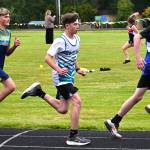 Photo by Liv Thompson/ At the league meet in the 1600 meters, Connor Horst placed second (6:02.68) and fifth in the 800 meters in 2:45.75, a personal record.