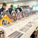Sequim Gazette file photo by Matthew Nash/ Sequim Record Show, pictured in 2025, will once again be packed with albums for sale inside the Guy Cole Event Center on June 6.