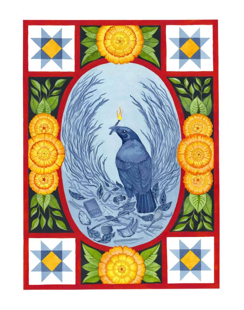 Photo courtesy City of Sequim/ Artist Kari Hardins The Bower, a watercolor on paper, will be one of the works featured in Narratives: Stories in Art at Sequim Civic Center June 5-Aug. 20.