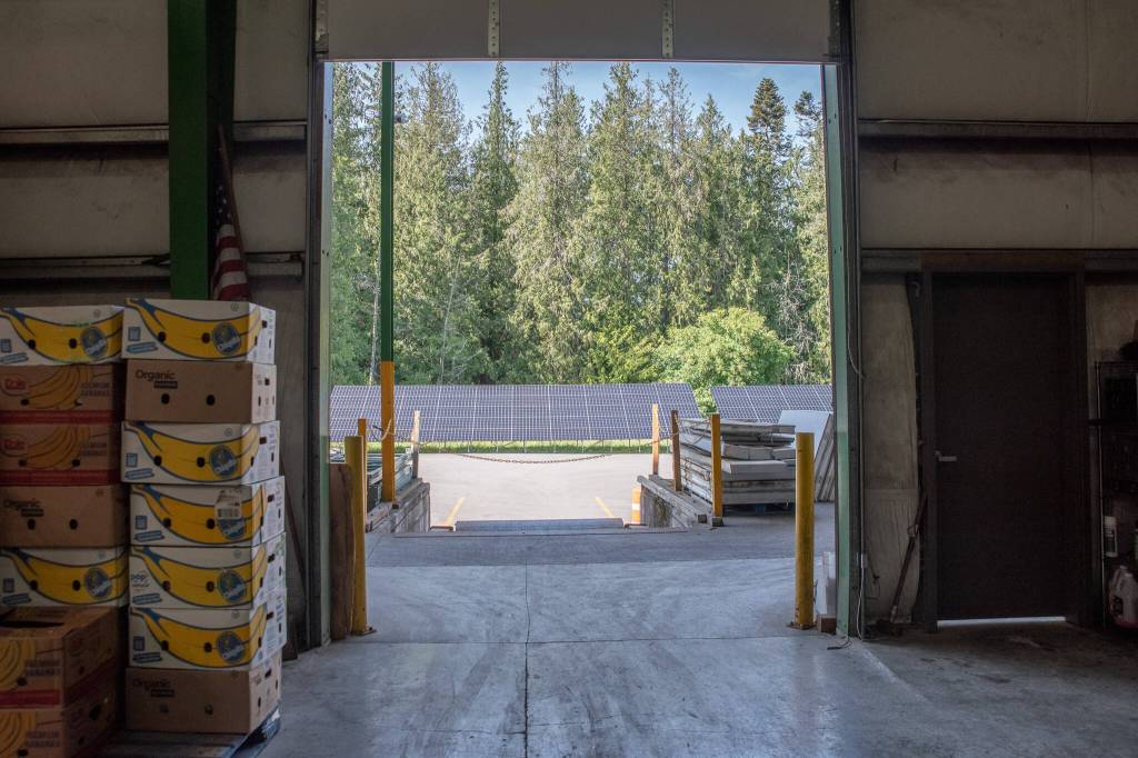 Sequim Gazette photos by Emily Mathiessen 
The existence of a loading dock was part of the criteria for the food bank to become a Regional Distribution Organization.