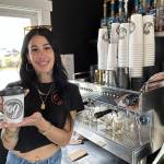 Sequim Gazette photo by Matthew Nash/ Lindsey Forshaw, owner of Original Grinds Coffee Company at 615 E. Washington St. in Sequim said it feels pretty good to learn that her business received a perfect health inspection in May from Clallam County.