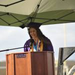 Valedictorian Laila Sundin said during her speech that she found relationships and community to be the most important parts of her high school experience, including her friends, teachers, counselors, coaches, and family. I worked incredibly hard to stand here. But Im absolutely 100% confident I couldnt have done it without the people I found to support me. For that, Im so grateful, she said.