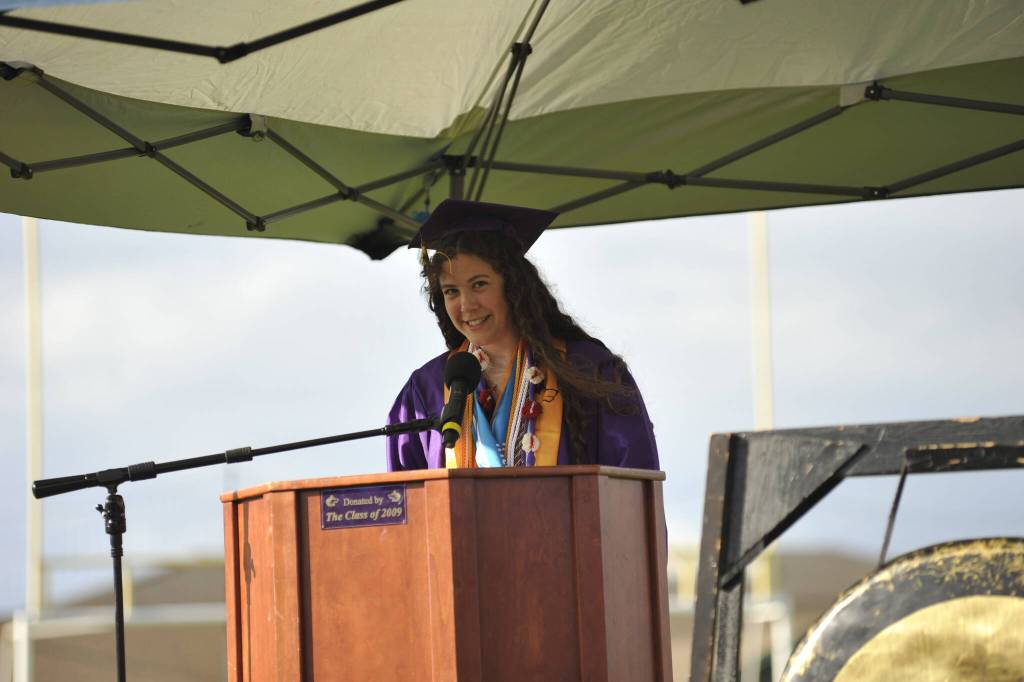 Valedictorian Laila Sundin said during her speech that she found relationships and community to be the most important parts of her high school experience, including her friends, teachers, counselors, coaches, and family. I worked incredibly hard to stand here. But Im absolutely 100% confident I couldnt have done it without the people I found to support me. For that, Im so grateful, she said.