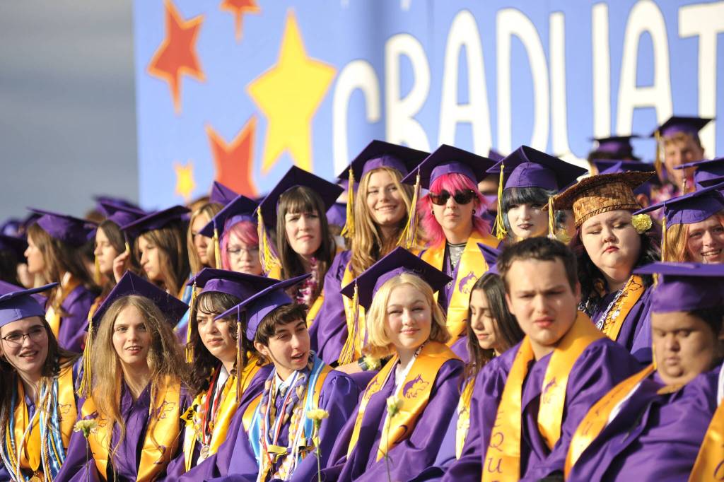 Sequim Gazette photos by Matthew Nash 
This years senior class featured 219 graduates who participated in the June 5 ceremony.