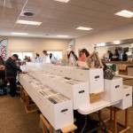 Sequim Gazette photo by Monica Berkseth/ Every year since it began, the Sequim Record Show, organized by Gary Butler, has offered vendors a venue for selling vinyl albums, CDs, cassettes and music memorabilia.