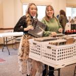 Kailee Thomas shows her delight at the selection of albums at the Sequim Record Show, which she attended with her mom, Sharon Thomas. Both live in Puyallup.