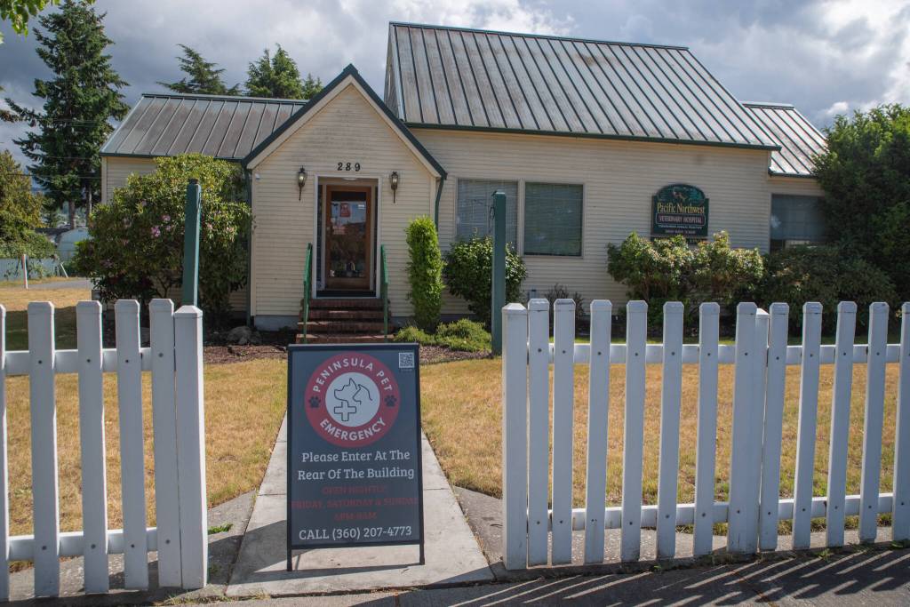 Sequim Gazette photo by Emily Matthiessen/ Dr. Linda Allen, owner of Pacific Northwest Veterinary Hospital at 289 W. Bell St. in Sequim, allows the Peninsula Pet Emergency crew to use her clinic and equipment Friday-Sunday night.
