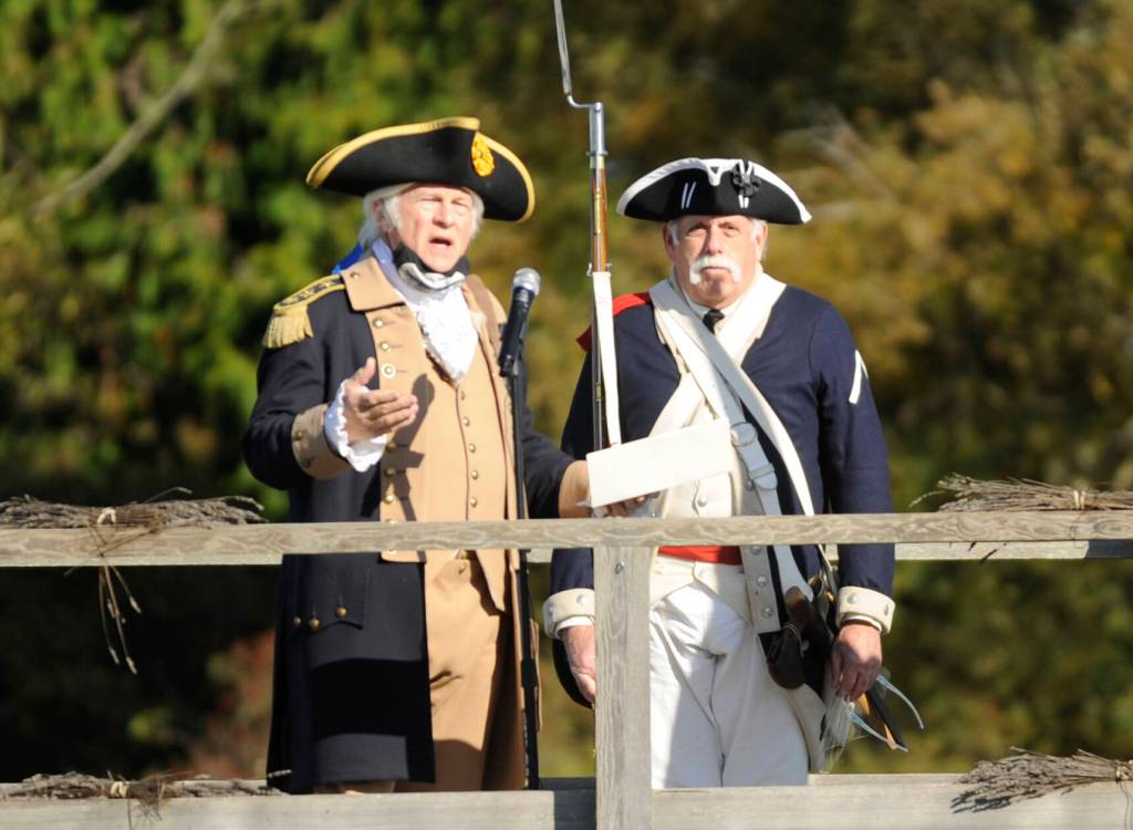 Sequim Gazette file photos 
While portraying George Washington, Vern Frykholm said he tries to stay in character as the president as if hes in 1799, while tying modern day happenings back to events of his time.