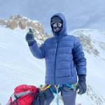 Photo courtesy Paul Balkan/ Balkan gives another thumbs-up indicating all is well at 16,000 feet as he scales Alaska's Denali.