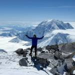 Photos courtesy Paul Balkan
Former Sequim resident Paul Balkan spreads his arms against a breathtaking backdrop after climbing to High Camp at 17,300 feet on Denali. Climbing the tallest mountain in North America had been on his bucket list for years.