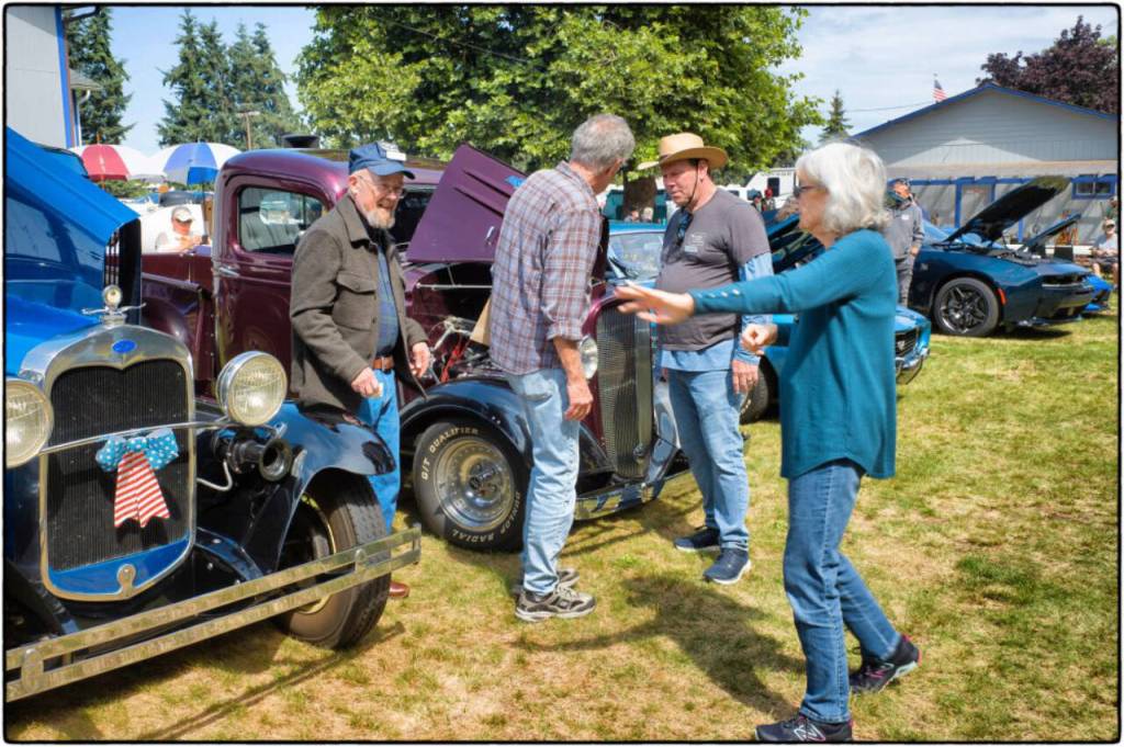 Fellowship and fun were part of Saturdays car show at the Sequim Elks Lodge at 143 Port Williams Road.