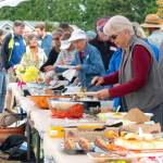 Sequim Gazette photo by Monica Berkseth/ A potluck was one of the many highlights of the North Olympic Land Trusts 11th annual Family Picnic.