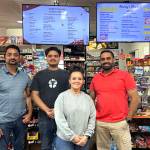 Sequim Gazette photo by Matthew Nash
Hardys Market, 10200 Old Olympic Highway, Sequim, was one of 23 businesses in Clallam County to receive a perfect health inspection in July. Pictured are, from left, Savi Singh, Kulbir Khatkar, Tonya Wright, store manager, and co-owner Harry Nagra. We love this store and to have 100 percent shows how much pride we put into this, Wright said.
