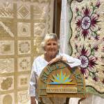 Sequim Gazette photo by Matthew Nash/ Beverly Beighle of Dungeness was selected by past awardees of the Sunbonnet Sue Quilt Clubs annual show to be the 2026 Featured Artist.