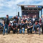 Sequim Gazette photos by Monica Berkseth 
Local Elks riders with lodges in Port Angeles 353, Port Townsend 317, and Sequim 2642 met up at Sequim Walmart prior to the Unity of Effort and rode in together on their motorcycles with a police escort. They estimate more than 75 riders came to the event on Saturday. Its awesome, said Mike Derousie.