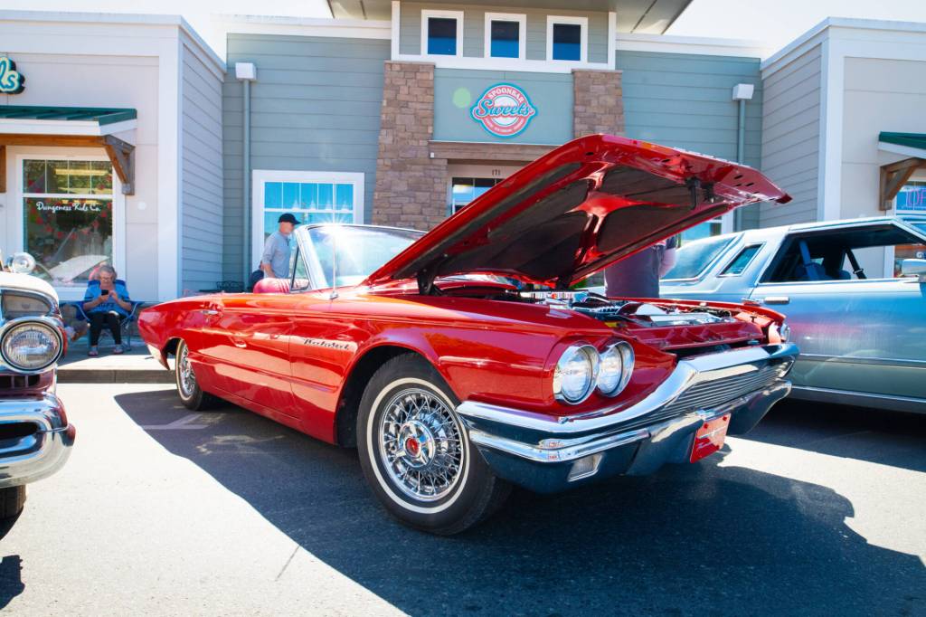 Sequim Gazette photo by Monica Berkseth/ For the ninth year, Sequim Prairie Nights hosted cars in downtown Sequim as a benefit for scholarships to help students pursuing automotive, construction, and/or welding trades.