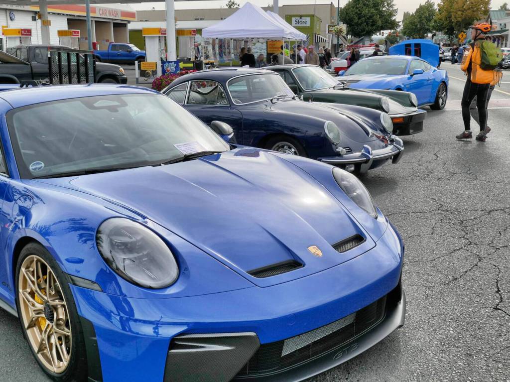 Photo by Bob Lampert 
For the ninth year, Sequim Prairie Nights hosted cars in downtown Sequim as a benefit for scholarships to help students pursuing automotive, construction, and/or welding trades.